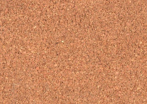 close-up cork coating sound absorber pieces. Sports floor in the outdoors. 