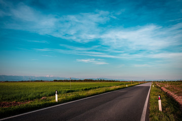 Evening in the countryside of Friuli