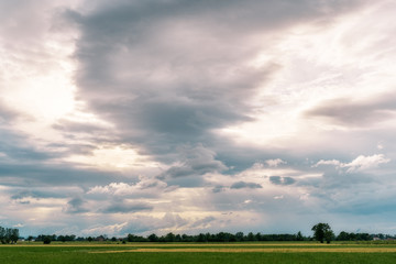 Paesaggio onirico di campagna