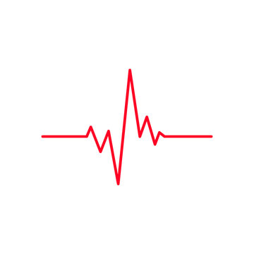 Cardiogram icon vector illustration isolated on white
