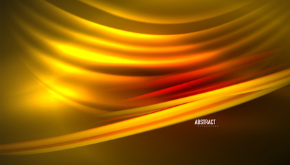 Fluid wave lines background. Trendy abstract layout template for business or technology presentation, internet poster or web brochure cover, wallpaper