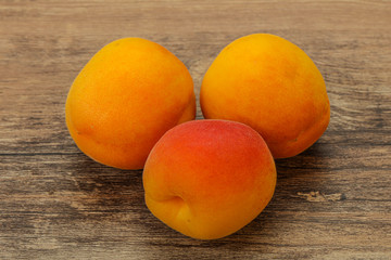 Fresh ripe sweet few apricots