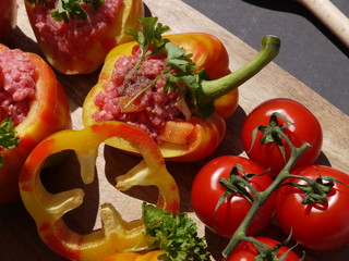 Gefüllte Tigerpaprika