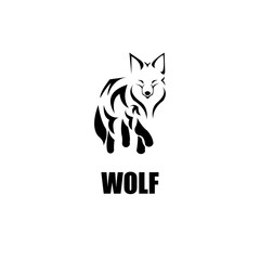 Obraz premium fox logo vector