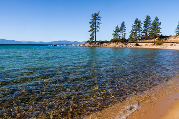 Rocky Cove at Sand Harbor, Lake Tahoe, Nevada, USA