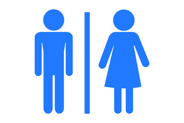toilet icon. man and woman icon 