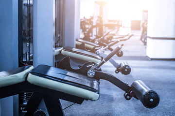 leg trainer equipment in modern gym