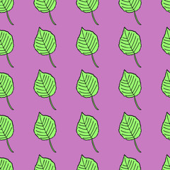 Leaves seamless pattern