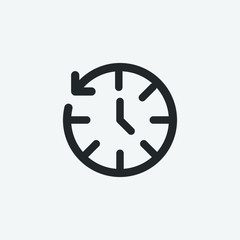 clock icon vector illustration