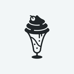 Dessert vector icon illustration sign