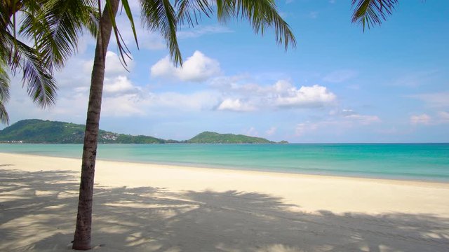 Landscape beach sea in summer day, At Phuket, Thailand. On 14 May 2020.