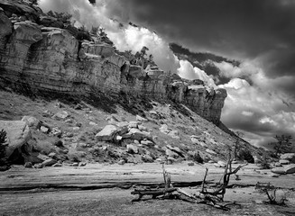 Cottonwood Creek Rimrocks 1 BW