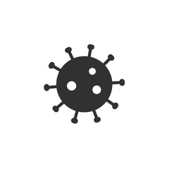 Fototapeta premium Vecton virus icon isolated on white background.