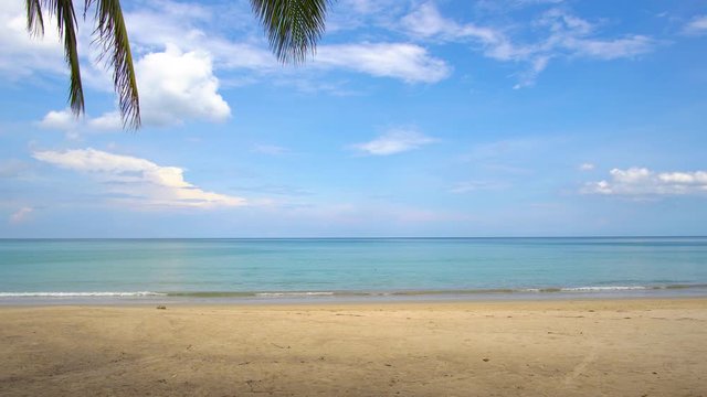 Landscape beach sea in summer day, At Phuket, Thailand. On 14 May 2020.