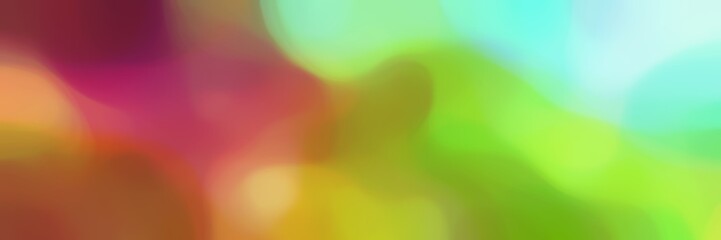 blurred iridescent universal background graphic with yellow green, pale turquoise and sienna colors and space for text or image