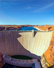 Glen Canyon Dam across the Colorado River