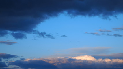Fototapeta na wymiar sky blue clouds background 