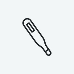 Thermometer vector icon illustration sign