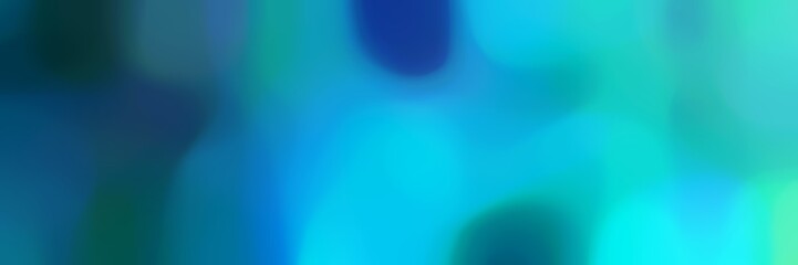 blurred bokeh universal background graphic with dark turquoise, teal green and teal colors and free text space