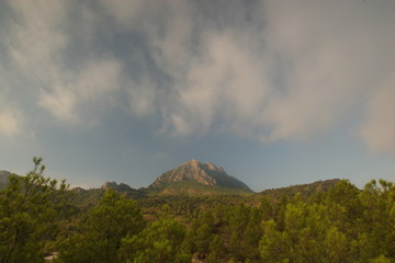 Sierra de El Almorchón a primeras horas de la mañana, Cieza-Murcia-España