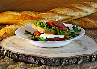 sandwich with cheese