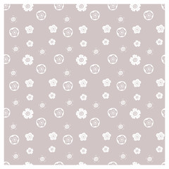 Minimalistic floral pattern. Seamless decorative pattern. You can use it as a background, for printing on fabric, making curtains, bed linen.