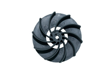 Blower cleaner fan blade black isolated vacuum cleaner blade