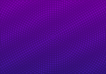 Violet blurred vector background with halftone effect. Smooth blue and purple gradient. Violet background. Halftone wallpaper. Creative backdrop. Vector template. Minimal style. Cover layout template.
