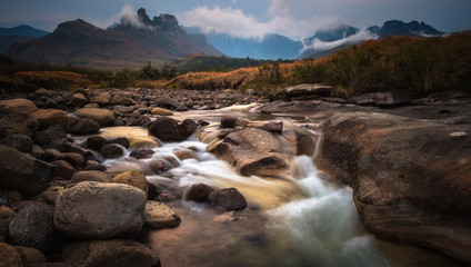 River with Rapids in the Southern Drakensberg South Africa