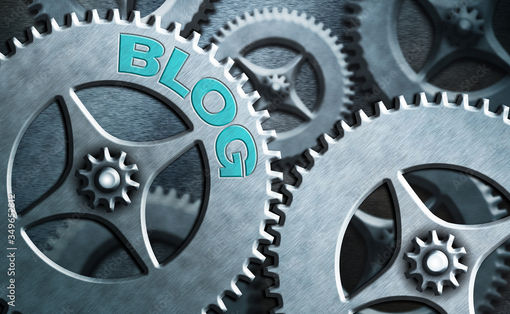 Poster Writing note showing Blog. Business concept for regularly updated website web page run by individual