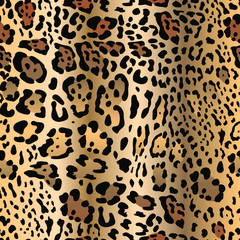 Animal print. Leopard, Jaguar, Cheetah. Seamless fashionable brown print in vector