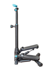 Stepper trainer simulating walking up a hill or stairs isolated on a white background. The concept...