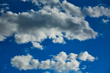 Naklejka na ściany i meble Blue sky with withe clouds