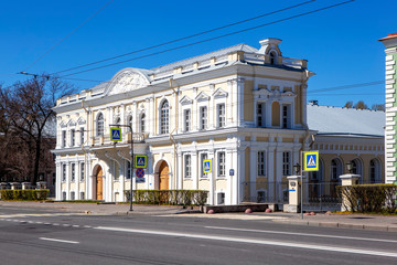 Naklejka premium Outhouse and Manege of the First Cadet Corps. St. Petersburg. Russia
