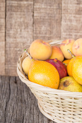 Pile of pomegranate fruits