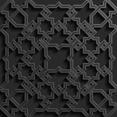 Background with seamless pattern in islamic style