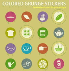 Food and kitchen simply icons