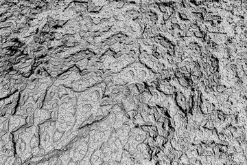 Obraz premium 3D render. The embossed background texture, 3d illustration, volumetric drawing. Textures for the design. Three-dimensional texture. 3D Fractal shape.