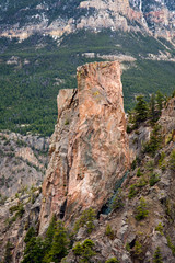 Clarksfork Canyon Vertical Rocks 3