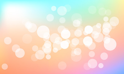 Vector illustration blur bokeh background blue tone color.Template for business.