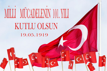 19 may 1919 national day of Turkey - obrazy, fototapety, plakaty