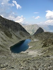 Naklejka na ściany i meble lake and mountains Tatras Mountains