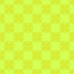 seamless decorative monochrome pattern. beautiful yellow ornament. delicate light green background.