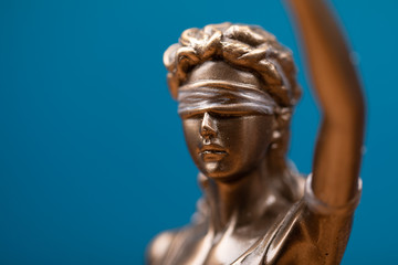 Fototapeta na wymiar Face of lady justice or Iustitia - The Statue of Justice.