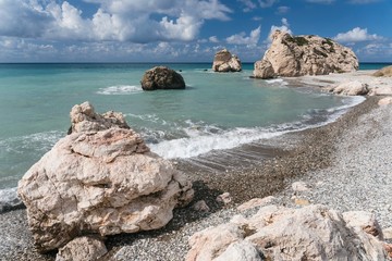 Petra tou Romiou aphrodite's rock Cyprus