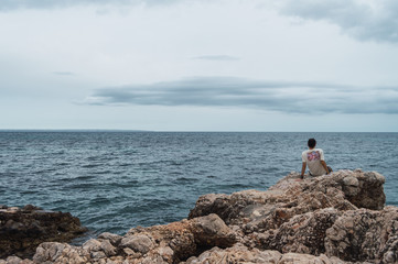 Person looking at the horizon