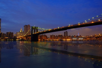 Fototapeta na wymiar New York Manhattan Hudson River Skyscrappers