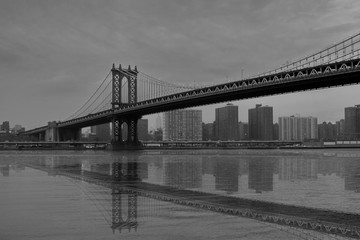 Fototapeta na wymiar New York Manhattan Hudson River Skyscrappers