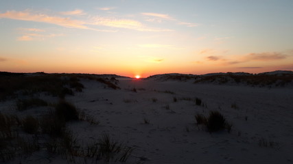 Sonnenuntergang Spiekeroog Dünen