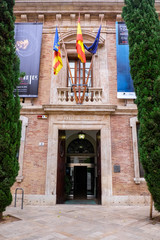 Entrance to the history library of the university located in the Patriarch Square, Spain